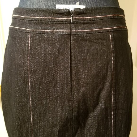 ✅#136B NWT Nicole by Michelle Miller Denim Skirt 4 - Picture 6 of 13